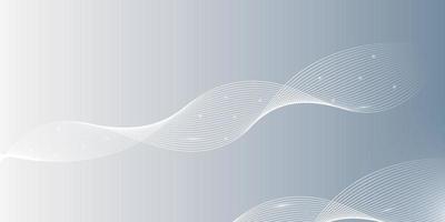 vit abstrakt bakgrund med flödande partiklar. vit och grå digital futuristisk teknik koncept bakgrund. dynamiska vågor användning för företag, företag, affisch, mall, vektor, illustration vektor