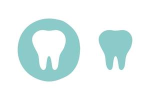 Vektor des Zahnsymbols. Illustration eines medizinischen Zahnsymbols.