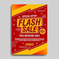 flash försäljning affisch vektor