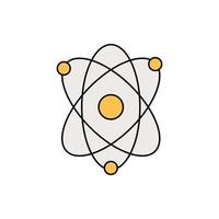 kärnkraft partikel ikon vektor