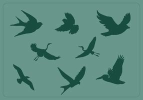 Gratis Flying Bird Silhouette Vectors