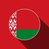landet Vitryssland. vitryska flaggan. vektor illustration.