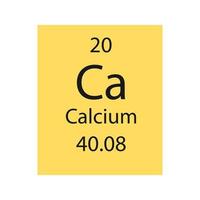 Calcium-Symbol. chemisches Element des Periodensystems. Vektor-Illustration. vektor