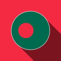 Land Bangladesch. Bangladesch-Flagge. Vektor-Illustration. vektor