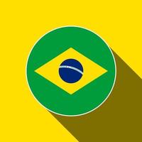 Land Brasilien. Brasilien-Flagge. Vektor-Illustration. vektor