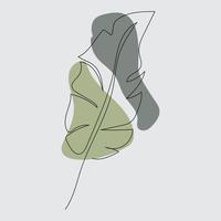 Blattlinien Logodesign, Hintergrundsymbole Kunstwerke Kunstwerke Farben Pastell vektor