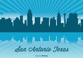 Texas skyline illustration vektor