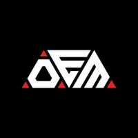 OEM-Dreieck-Buchstaben-Logo-Design mit Dreiecksform. OEM-Dreieck-Logo-Design-Monogramm. OEM-Dreieck-Vektor-Logo-Vorlage mit roter Farbe. dreieckiges oem-logo einfaches, elegantes und luxuriöses logo. OEM vektor