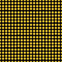 Nahtloses Muster mit gelben Tupfen auf schwarzem Hintergrund vektor