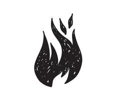 adobe illustrator artworkbonfire set, handgezeichnete illustration, flamme, brennen. vektor