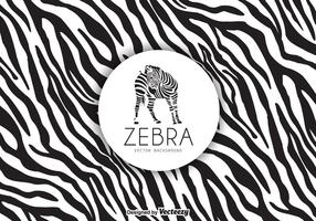 Gratis Zebra Print Bakgrund Vector