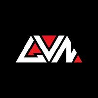 Lvn-Dreieck-Buchstaben-Logo-Design mit Dreiecksform. Lvn-Dreieck-Logo-Design-Monogramm. Lvn-Dreieck-Vektor-Logo-Vorlage mit roter Farbe. lvn dreieckiges Logo einfaches, elegantes und luxuriöses Logo. lvn vektor