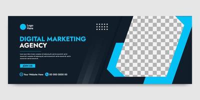 professionelle digitale Marketingagentur Banner Vorlage vektor