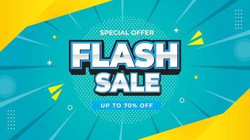 Flash Sale Banner Vorlage vektor