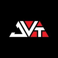 Jvt-Dreieck-Buchstaben-Logo-Design mit Dreiecksform. Jvt-Dreieck-Logo-Design-Monogramm. Jvt-Dreieck-Vektor-Logo-Vorlage mit roter Farbe. jvt dreieckiges Logo einfaches, elegantes und luxuriöses Logo. jvt vektor