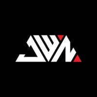jwn Dreiecksbuchstaben-Logo-Design mit Dreiecksform. jwn-Dreieck-Logo-Design-Monogramm. jwn-Dreieck-Vektor-Logo-Vorlage mit roter Farbe. jwn dreieckiges Logo einfaches, elegantes und luxuriöses Logo. jwn vektor