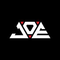 Joe-Dreieck-Buchstaben-Logo-Design mit Dreiecksform. Joe-Dreieck-Logo-Design-Monogramm. Joe-Dreieck-Vektor-Logo-Vorlage mit roter Farbe. Joe dreieckiges Logo einfaches, elegantes und luxuriöses Logo. Joe vektor
