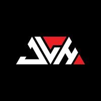 jlh Dreiecksbuchstaben-Logo-Design mit Dreiecksform. JLH-Dreieck-Logo-Design-Monogramm. jlh-Dreieck-Vektor-Logo-Vorlage mit roter Farbe. jlh dreieckiges Logo einfaches, elegantes und luxuriöses Logo. jlh vektor