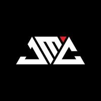 jmc-Dreieck-Buchstaben-Logo-Design mit Dreiecksform. JMC-Dreieck-Logo-Design-Monogramm. JMC-Dreieck-Vektor-Logo-Vorlage mit roter Farbe. jmc dreieckiges logo einfaches, elegantes und luxuriöses logo. jmc vektor