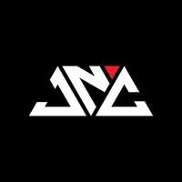 Jnc-Dreieck-Buchstaben-Logo-Design mit Dreiecksform. Jnc-Dreieck-Logo-Design-Monogramm. JNC-Dreieck-Vektor-Logo-Vorlage mit roter Farbe. jnc dreieckiges Logo einfaches, elegantes und luxuriöses Logo. jnc vektor