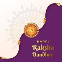 illustration av raksha bandhan, indisk festival för broder och syster som binder samman med dekorativ rakhi vektor