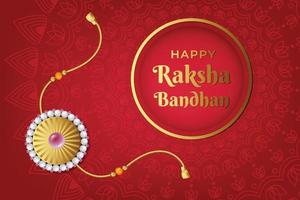 illustration av raksha bandhan, indisk festival för broder och syster som binder samman med dekorativ rakhi vektor