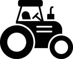 Traktor-Glyphensymbol vektor