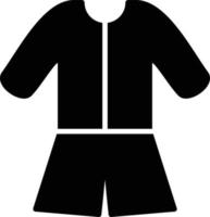 Pijama-Glyphen-Symbol vektor