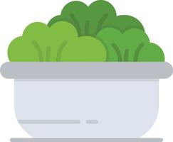 flaches Symbol für Salat vektor