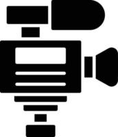 Videokamera-Glyphensymbol vektor