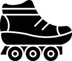 Schlittschuh-Glyphe-Symbol vektor