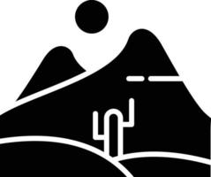 Wüsten-Glyphe-Symbol vektor