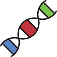 DNA-Linie gefüllt vektor