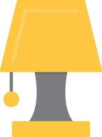Symbol für flache Lampe vektor