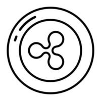 token-symbol, nicht fungibles token, digitale technologie. vektor