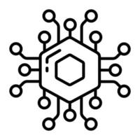 blockchain-symbol, nicht fungibles token, digitale technologie. vektor