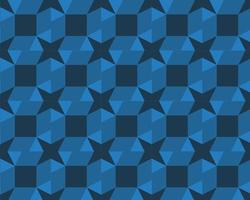 geometriska abstrakta sömlösa mönster, med blå färgkombination, bakgrund vektor