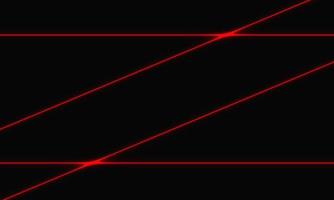 abstrakt röd linje laserkors på svart design modern futuristisk teknik bakgrundsvektor vektor