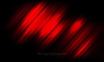 abstrakte rote Streifenunschärfe geometrisch auf modernem Hintergrundvektor des schwarzen Designs vektor