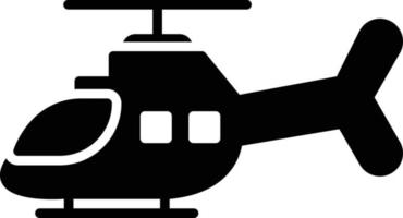 Helikopter-Glyphe-Symbol vektor