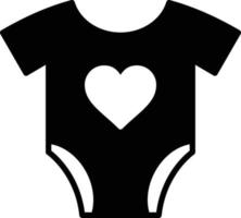 Symbol für Bodysuit-Glyphe vektor