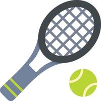 tennis platt ikon vektor