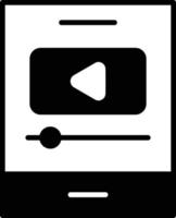 Musik-Player-Glyphe-Symbol vektor