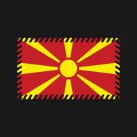 norra makedonien flagga vektor. National flagga vektor