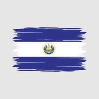 el salvador flaggborste. National flagga vektor