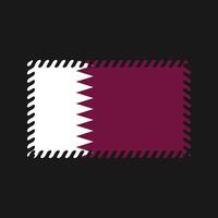 Vektor der Katar-Flagge. Nationalflagge