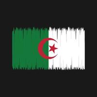 Algeriets flaggborste. National flagga vektor