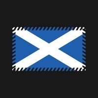 Skottlands flagga vektor. National flagga vektor