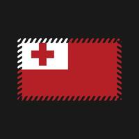 tonga flagga vektor. National flagga vektor