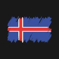 islands flagga borste vektor. National flagga vektor
